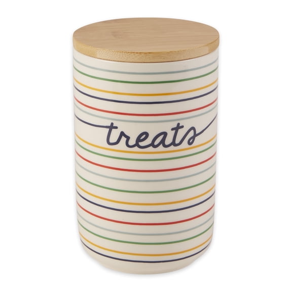 Bone Dry Ceramic Pet Treat Canister, 4x6.5 Inches