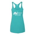 thumbnail image 2 of The Human Fund Money for the People Pop Culture Tri-Blend Racerback Tank Top, Tahiti Blue, X-Large, 2 of 3