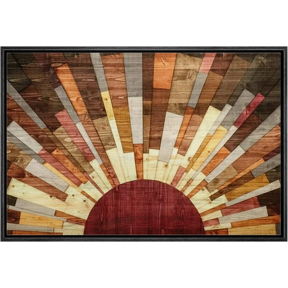 Aaheei Canvas Print Wall Art Western Decor Vibrant Shining Sun & Sky Nature Wilderness Art Modern Art Southwest for Living Room, Bedroom, Office