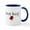 White/Navy Inside, variant on CafePress - Love Bug 2 Mug - 11 oz Ceramic Mug - Novelty Coffee Tea Cup