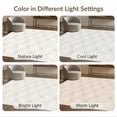 thumbnail image 7 of ODIKA 4'x6' Beige Modern Geometric Squares with Dotted Washable Area Rug Contemporary Grid Pattern Design Striped Non-Slip, Chair-Friendly, Flatwoven for Home Office, Under Desk, 7 of 7