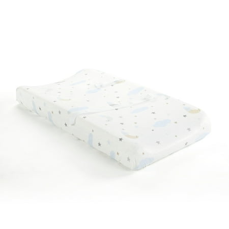 UPC: 0194938029155 | Lush Decor Goodnight Little Moon Soft & P Changing Pad Cover Blue/Multi Single 16X32X5