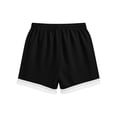 thumbnail image 6 of Women's Pajama Shorts Cotton Linen Lace Elastic Waist Sleep Shorts Stylish Lounge Shorts Casual Comfy Beach Sweat Shorts with Pockets Black L(L), 6 of 8