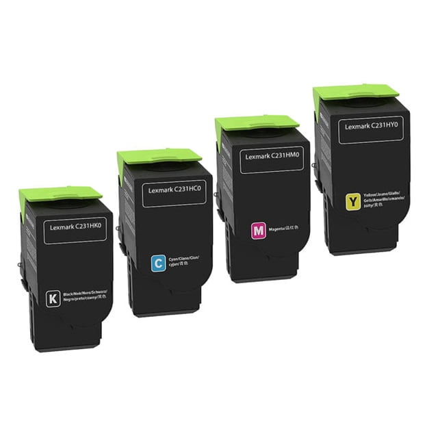 Compatible Lexmark C2310/C231H Toner Cartridge Set BK/C/M/Y by Superink