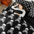 thumbnail image 4 of Castle Fairy Teens Abstract Skull 7pcs Bedding Comforter Set,Happy Halloween Queen Bedding Sets Super Cozy,Gothic Style Queen Sheet Sets,Lightweight Festival Room Decor, 4 of 8