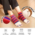thumbnail image 3 of ZFSOCK 4 Pack Women's Novelty Socks Tabi Flip Flop Socks Japanese Kimono Cotton Ankle Socks for Women Female, 3 of 5