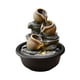 thumbnail image 4 of Pequeñas fuentes de agua para interiores, adorno de agua que fluye iluminado, fuente de mesa de relajación, Mini cascada para decoración del hogar del Estilo B perfecl Fuentes de mesa, 4 of 8