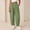 Army Green women wide leg pants a1, variant on Cagogo Women's Wide Leg Plaid Casual Trousers Elastic Waist Loose Long Pants with Pockets Workout Lounge Beach Travel Bottoms, Black S