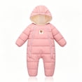 thumbnail image 2 of 6-12 Months Newborn Infant Snowsuit Toddler Winter Coat Baby Girl Clothes Warm Jacket 0 3 3 6 Month Pink, 2 of 7