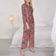 thumbnail image 3 of Balery Poker Conjunto de Pijama con Estampado para Mujer, Conjunto de Dos Piezas con Manga Larga, Ropa de Dormir Suave con Bolsillos, Pijamas Cómodos-Medium, 3 of 7