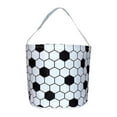 thumbnail image 1 of Bolsas De Caza De Huevos De Pascua, Bolsa De Recuerdo De Fiesta, Bolsa De Dulces, Cestas Duraderas De Conejito De Pascua, Fútbol Blanco, 1 of 8