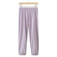 thumbnail image 4 of WOLLED Anti-Mosquito Pants for Youth Teen Boys Girls Ice Silk Pants Casual Versatile Sweatpants Jogger Pants for 5-15Y, 4 of 10