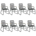 thumbnail image 2 of vidaXL 9 Piece Garden Dining Set Black PVC Rattan, 2 of 5