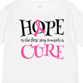 thumbnail image 4 of Inktastic Breast Cancer Hope Quote Girls Long Sleeve Toddler T-Shirt, 4 of 5