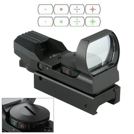 Excelvan HD101 CenterPoint Red/Green Illuminated Dot Reflex Sight Scope 1X20mm Objective Diameter: 24X33mm