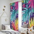 thumbnail image 5 of Blackout Kids Curtains,Colorful Tropical Leaf Pattern Childrens Insulated Curtains Set Of 2,Bedroom Essentials,Toddler Room Decor 52"x84", 5 of 5