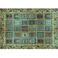 thumbnail image 1 of Ahgly Company Indoor Rectangle Abstract Light Blue Modern Area Rugs, 2' x 3', 1 of 4