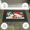 thumbnail image 4 of Evergreen Santa Puppy and Kitten Sassafras Indoor Outdoor Switch Doormat 1'10"x10" Multicolored, 4 of 4