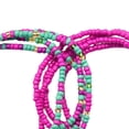 thumbnail image 6 of 2Pcs Waist Bead Chains Bohemian Belly Bead Body Chain for Summer Party Red, 6 of 7
