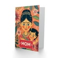 thumbnail image 2 of Mother's Day Greeting Card Hug Toddler Indian Hindu Mom For Mum, 2 of 3