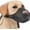 Black, variant on Dog Muzzle for Large Medium Small Dogs, Patented Mesh Muzzle to Prevent Biting Chewing Eating, Soft Mouth Guard with Front Opening Design for Drinking Panting