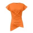 thumbnail image 4 of Women's Tops, Tees & Blouses Cross Tie Strap Backless Slim Versatile Short Casual Top Cute Summer Tops, 4 of 4
