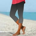thumbnail image 6 of VEKDONE Summer Yoga Leggings for Women High Waisted Elastic Cropped Pants Soft Tummy Control Butt Lifting Leggings Gradient Color Streetstyle Capri Pants, 6 of 6