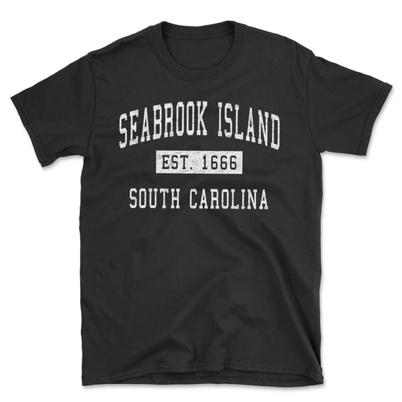 Seabrook Island South Carolina Classic Established Men's Cotton T-Shirt