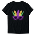 thumbnail image 2 of Fiudx Liquidación de Ofertas Flash Blusa de Manga Corta con Estampado de Moda para Mujer, Divertida Camiseta con Cuello Redondo, 2 of 5
