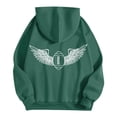 thumbnail image 3 of MHFRRA Sudadera con Capucha Informal para Hombre, Estilo Holgada, con Estampado de Fútbol, Cómoda y Cálida, para Uso Diario En Otoño E Invierno Verde oscuro, 3 of 4
