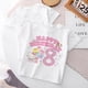 thumbnail image 2 of Camiseta de Hello Kitty para niños, playera con número de cumpleaños 1-14, Kawaii Sanrio Y2k, dibujos animados, ropa de calle informal para niños y niñas, 2 of 4
