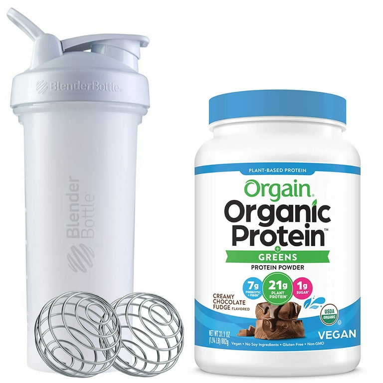 Organic Plant Protein Starter Bundle with Blender Bottle
