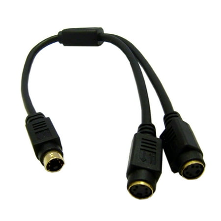- Offex S-Video Y Cable, S-Video (miniDin4) Male to Dual S-Video (miniDin4) Female, 1 foot