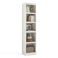 thumbnail image 6 of LINSY HOME 68in 5 Tier Bookshelf, Tall Narrow Bookcase Shelf Storage Organizer, Modern Book Shelf for Bedroom, Living Room and Home Office, White Oak, 6 of 9