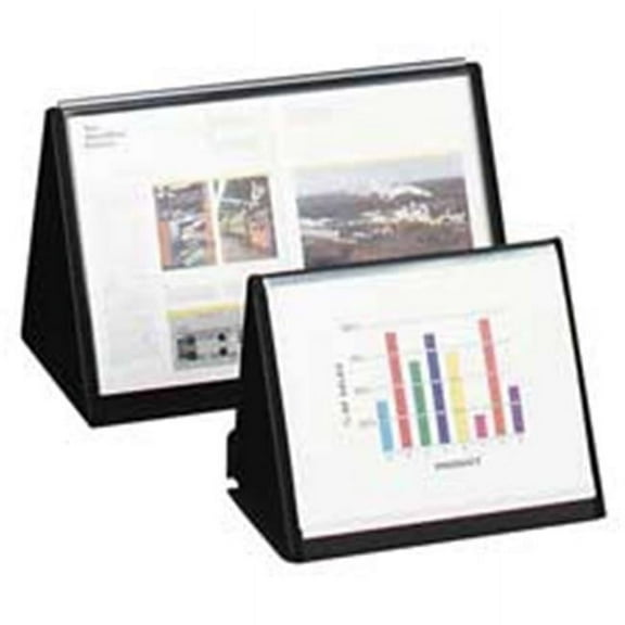 Lion Office Products Flip-N-Tell Horizontal Easel- 11in.x8-.50in.- Black