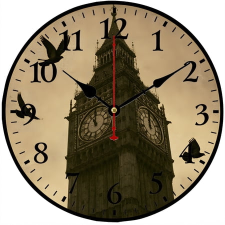Cozy Hour 9 . 84 Inch Big Ben London Wall Clock, Vintage Landmark Decorative Clock, Silent Non photo Cozy Hour 9 . 84 Inch Big Ben London Wall Clock, Vintage Landmark Decorative Clock, Silent Non