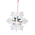 thumbnail image 4 of Colgantes de madera navideños 3D Adornos colgantes de madera navideños multiusos para Copo de nieve, 4 of 9