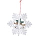 thumbnail image 4 of Adornos colgantes navideños para árbol de Navidad, adornos navideños de estilo rústico. Copo de nieve, 4 of 9