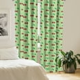 thumbnail image 3 of Ambesonne Cherry 4-Panel Curtains, Simplistic Cherries, 56"x63", Pale Green Burgundy, 3 of 4