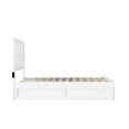thumbnail image 5 of AFI NoHo Wood Full Bed with Footboard and Twin Trundle in White, 5 of 5
