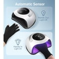 thumbnail image 5 of Easkep Luz UV de 120 W para uñas - Lámpara de uñas UV con kit de guantes UV Secador de uñas Lámpara UV para uñas de gel Lámpara de uñas LED UV profesional para el hogar y el salón, 5 of 5