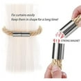 thumbnail image 2 of Chok 2 Pack Strong Magnetic Curtain Tiebacks Modern Simple Style Drape Tie Backs Convenient Decorative Weave Rope Curtain Holdbacks for Thin or Thick Home & Office Window Draperies, 2 of 5