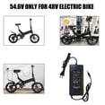 thumbnail image 3 of 54.6V 2A Power Supply Adapter Charger for 48V Lithium Li-ion Battery Electric Bike with DC 5.5x2.1mm Connector, 3 of 13