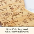 thumbnail image 4 of Totally Bamboo Destination California State Shaped Serving and Cutting Board, Includes Hang Tie for Wall Display, 4 of 7