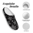 thumbnail image 5 of Lsque Turtle Pattern Womens Comfort Cotton on Scuff With Memory Foam and Anti-skid Sole Slipper-39/40, 5 of 7