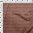 thumbnail image 3 of oneOone Velvet Brown Fabric Leaves Sewing Craft Projects Fabric Prints By Yard 58 Inch Wide, 3 of 5