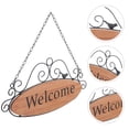 thumbnail image 4 of 1Pc Welcome Sign Hanging Plaque Door Decoration Accessory (Light Brown), 4 of 7
