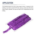 thumbnail image 3 of Uxcell 11 Yards 0.8 Inch Elastic Sequins Trim 2 Row Flat Sequin Strip Sequins Fabric Ribbon for Sewing Purple, 3 of 5