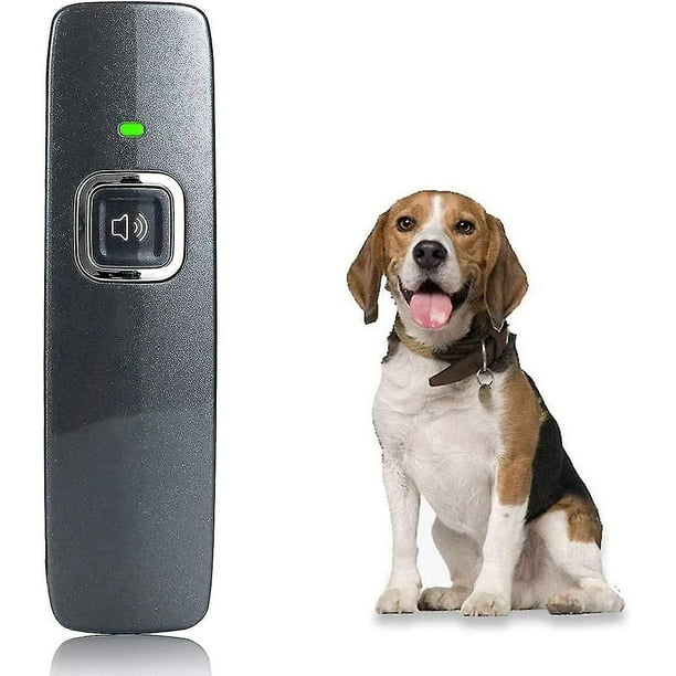 Dispositivo antiladridos para perros mejorado para mascotas, Stop Dog Bark Dispositivo antiladridos de mano ultrasónico Dispositivo antiladridos para perros, seguro y humano para entrenamiento al aire Afortunado Sencillez
