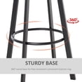 thumbnail image 5 of Homcom New 3 Piece Industrial Adjustable Bar Table Set, Bar Height Bistro Table, Qty 3, 5 of 10